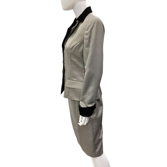 NWT Vintage Victor Costa 2 Piece Outfit Women’s SZ 8 Blazer+Skirt Ornate Buttons - Picture 3 of 8